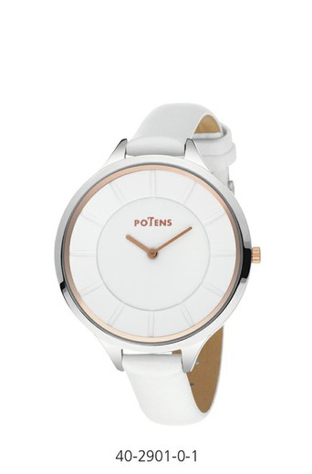 Potens Women's Watch 40-2901-0-1 White leather
