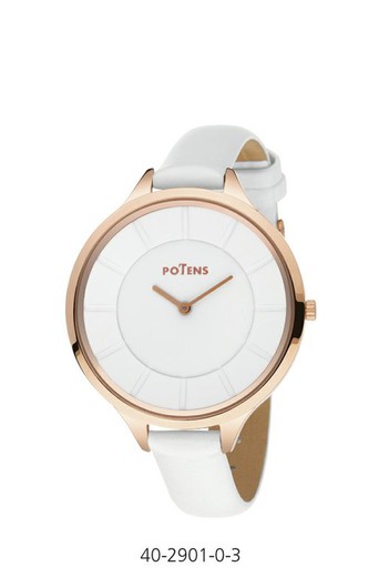Potens Women's Watch 40-2901-0-3 White leather
