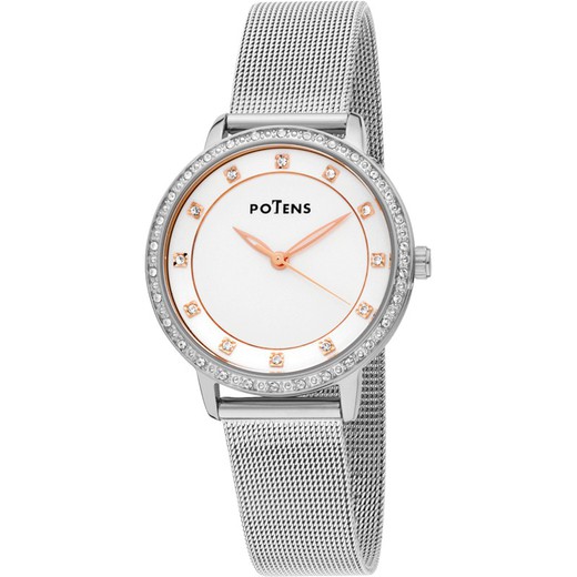 Reloj Potens Mujer 40-2943-0-4 Acero Circonitas