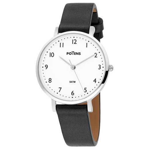 Reloj Potens Mujer 40-2961-0-F1 Piel Negra