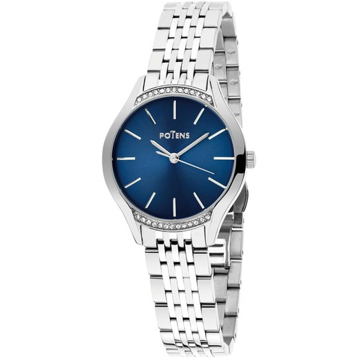 Reloj Potens Mujer 40-3025-0-3 Acero Circonitas