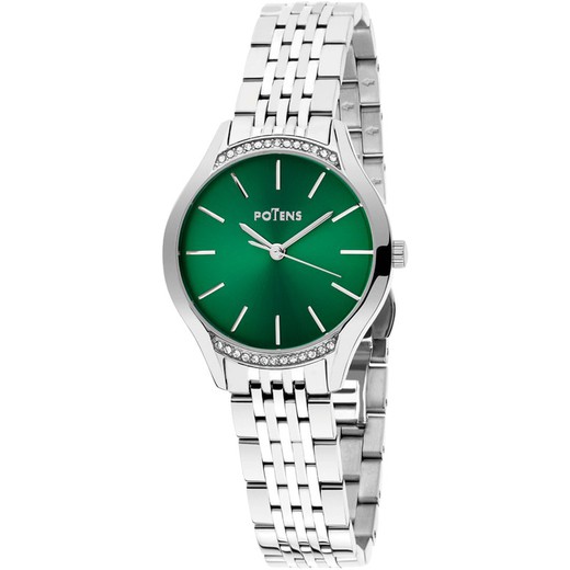 Reloj Potens Mujer 40-3025-0-4 Acero Circonitas