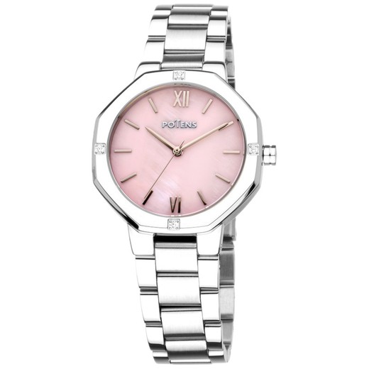 Reloj Potens Mujer 40-3034-0-2 Acero Circonitas