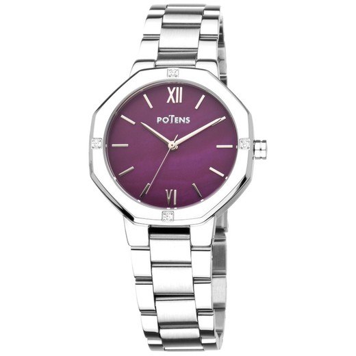 Reloj Potens Mujer 40-3034-0-3 Acero Circonitas