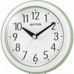 Reloj Rhythm De Pared 4KG711WR05 Decorativos Redondo Blanco Bicolor Verde