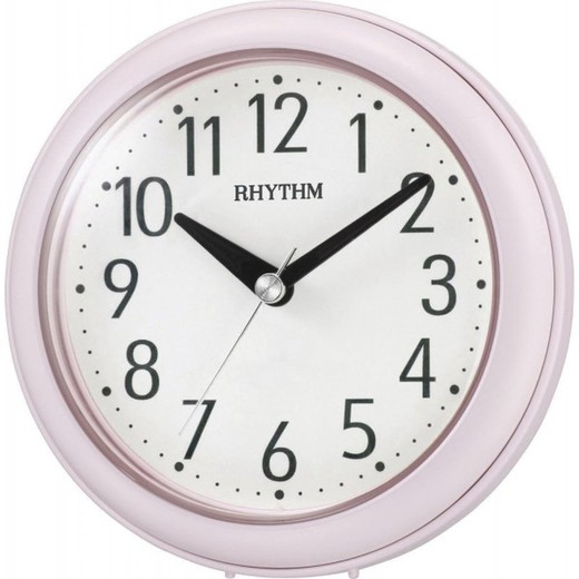 Reloj Rhythm De Pared 4KG711WR13 Decorativos Redondo Rosa