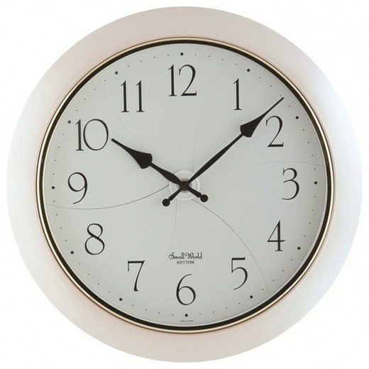 Reloj Rhythm De Pared 4MH663-R34 Magic Motion Redondo Blanco