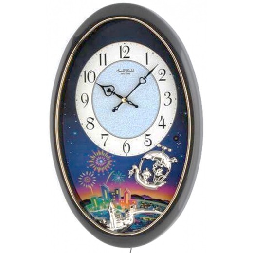 Reloj Rhythm De Pared 4MH708-R02 Magic Motion Ciudad