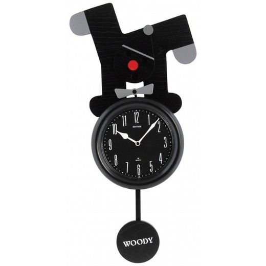 Reloj Rhythm De Pared 4MP624BR02 Decorativos Redondo Negro