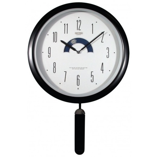 Reloj Rhythm De Pared 4MP694-R02 Decorativos Redondo Negro