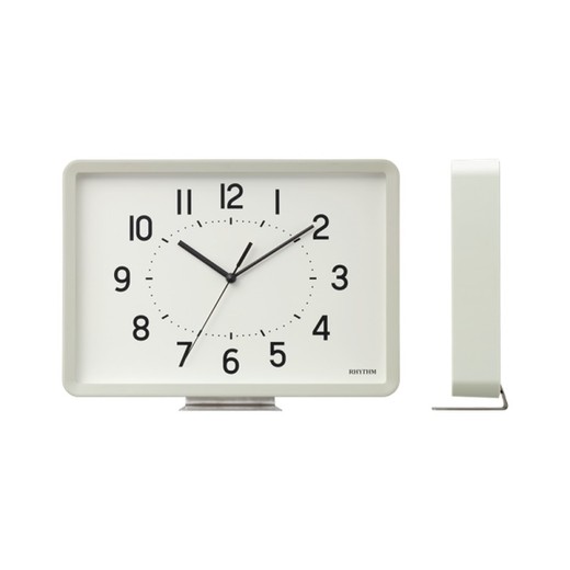 Reloj Rhythm De Pared 8MG815SR03 Decorativos Rectangular Blanco