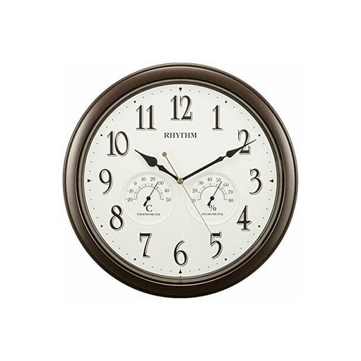 Reloj Rhythm De Pared 8MGA37SR06 Decorativos Redondo Marrón