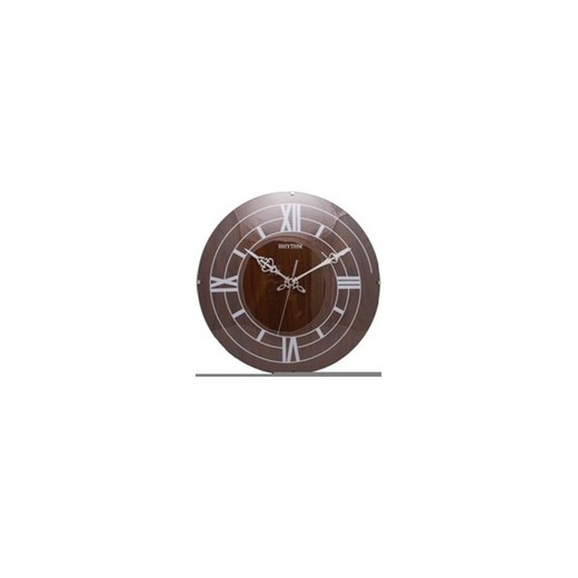 Reloj Rhythm De Pared CMG113NR06 Básico Redondo Marrón