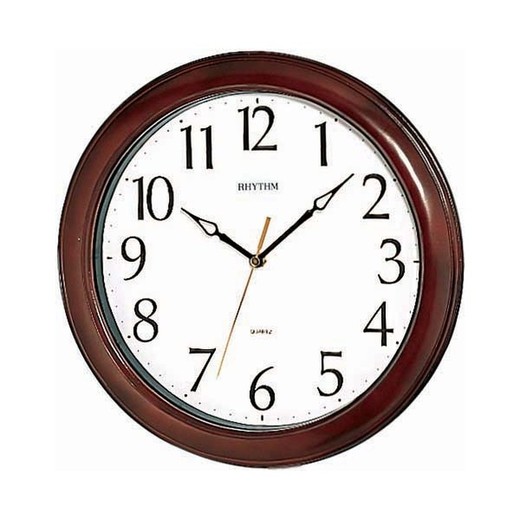 Reloj Rhythm De Pared CMG270NR06 Decorativos Redondo Marrón