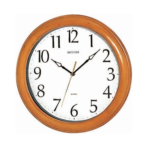 Reloj Rhythm De Pared CMG270NR07 Decorativos Redondo Marrón