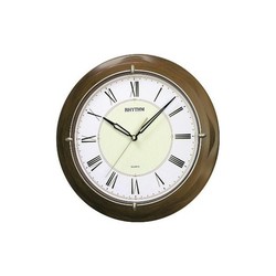 Reloj Rhythm De Pared CMG412NR06 Decorativos Redondo Marrón