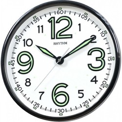 Reloj Rhythm De Pared CMG499BR71 Básico Redondo Negro