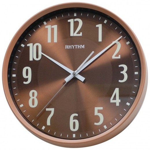 Reloj Rhythm De Pared CMG506NR06 Básico Redondo Marrón