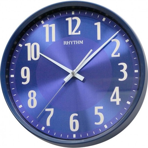 Reloj Rhythm De Pared CMG506NR11 Básico Redondo Azul