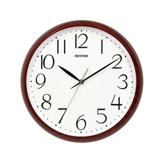 Reloj Rhythm De Pared CMG578NR06 Básico Redondo Marrón