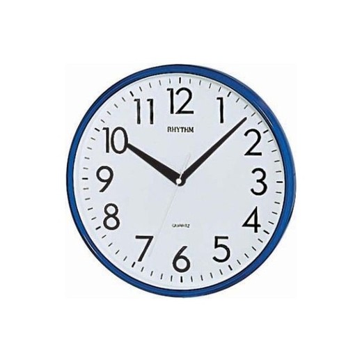 Reloj Rhythm De Pared CMG716NR11 Básico Redondo Azul