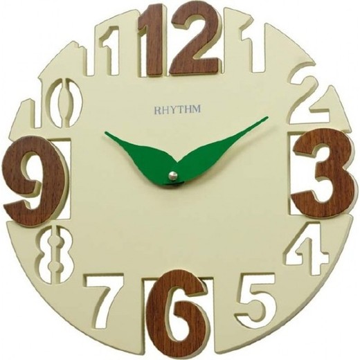 Reloj Rhythm De Pared CMG767NR06 Básico Redondo Arbol