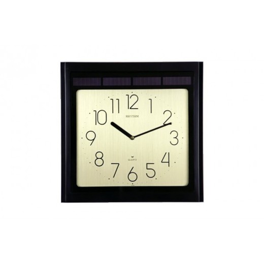 Reloj Rhythm De Pared CMG905-R02 Básico Cuadrado Negro