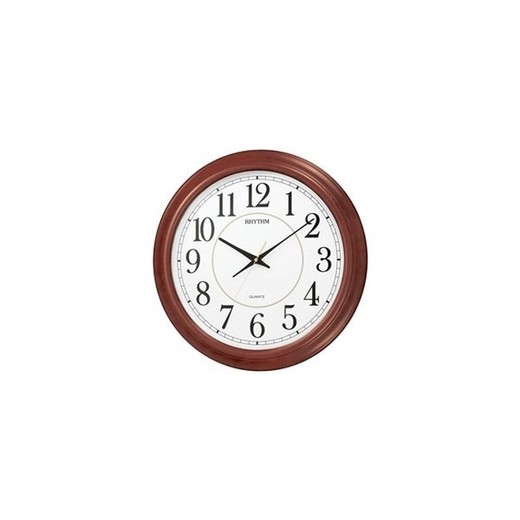 Reloj Rhythm De Pared CMG982NR06 Decorativos Redondo Marrón