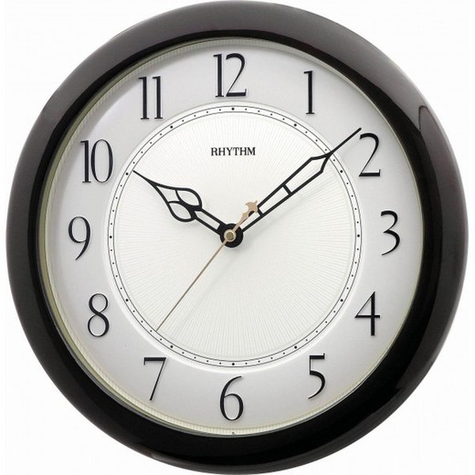 Reloj Rhythm De Pared CMG987NR06 Decorativos Redondo Negro