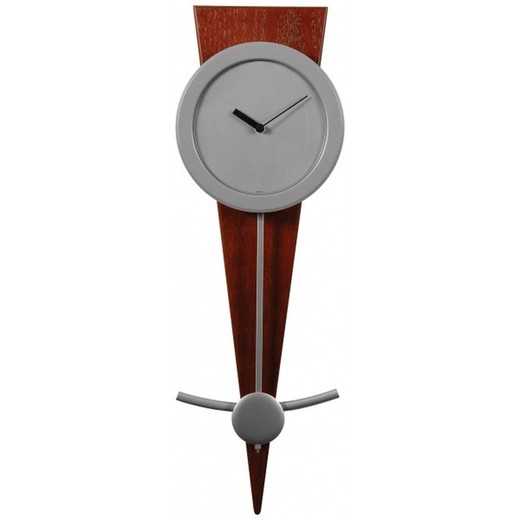 Reloj Rhythm De Pared CMP501-R06 Decorativos Marrón Pendulo