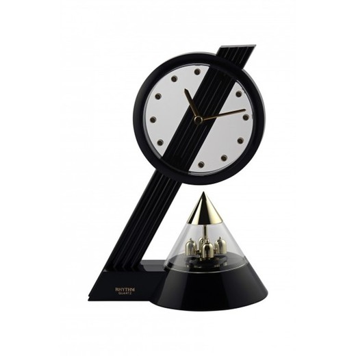 Reloj Rhythm De Sobremesa 4RG416NR02 Decorativos Redondo Negro