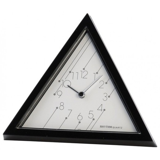 Reloj Rhythm De Sobremesa 4RG888-R02 Decorativos Triangular Negro