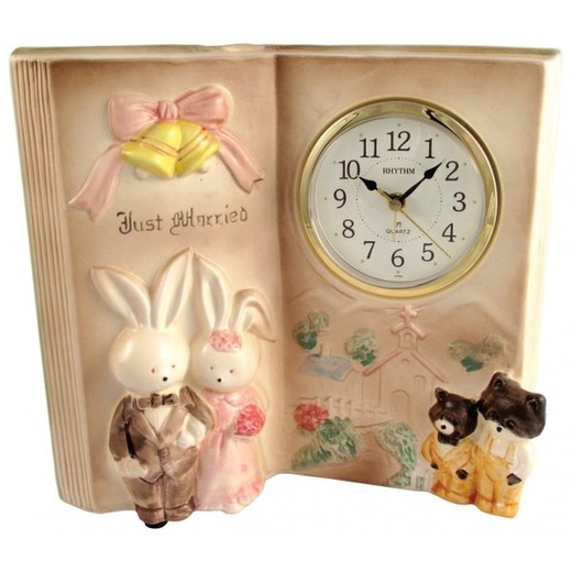 Reloj Rhythm De Sobremesa 4RM696AR05 Decorativos Libro