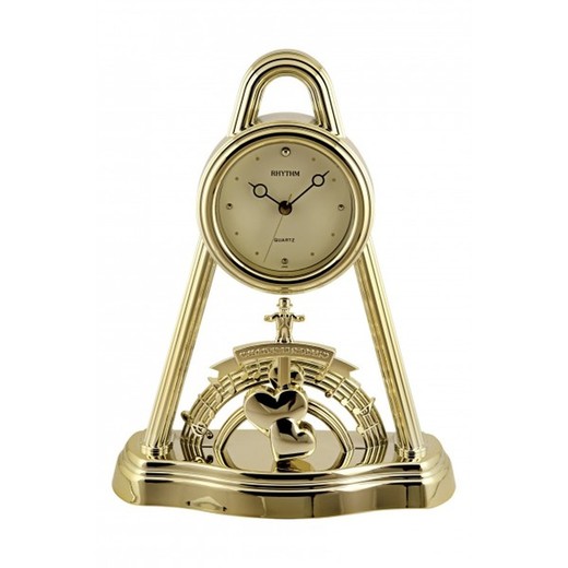 Reloj Rhythm De Sobremesa 4RP708-R18 Decorativos Triangulo Dorado