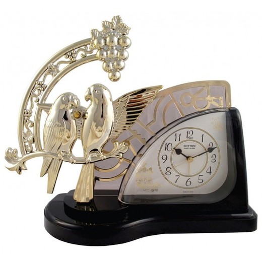 Reloj Rhythm De Sobremesa 4RP738-R02 Decorativos Redondo Dorado