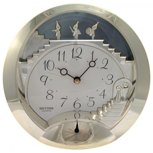 Reloj Rhythm De Sobremesa 4SG658-R18 Decorativos Escalera Dorada