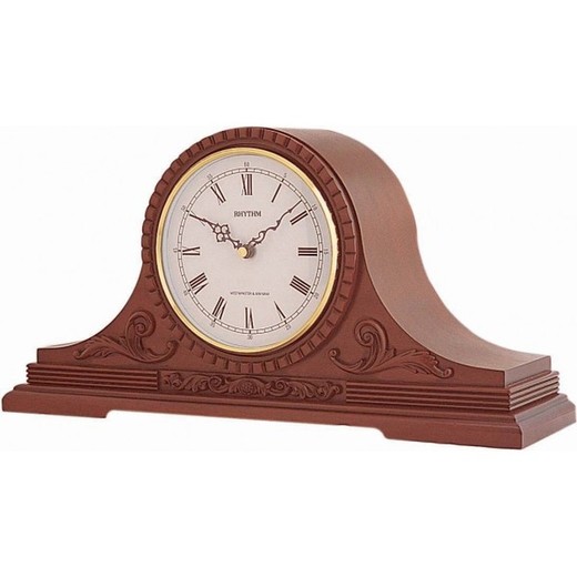 Reloj Rhythm De Sobremesa CRH111FR06 Madera Marrón