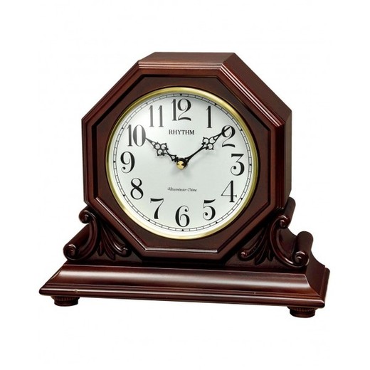 Reloj Rhythm De Sobremesa CRH247NR06 Madera Marrón