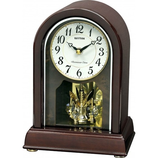 Reloj Rhythm De Sobremesa CRH249NR06 Madera Marrón