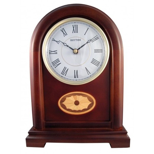 Reloj Rhythm De Sobremesa CRH413NR06 Madera Marrón