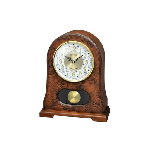 Reloj Rhythm De Sobremesa CRJ753NR06 Madera Marrón Pendulo