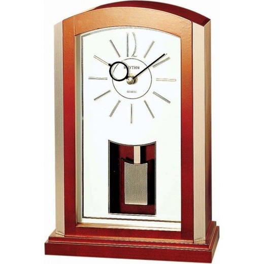 Reloj Rhythm De Sobremesa CRP604NR06 Madera Marrón Pendulo