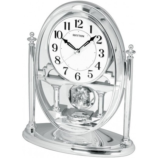 Reloj Rhythm De Sobremesa CRP609WR19 Decorativos Plateado