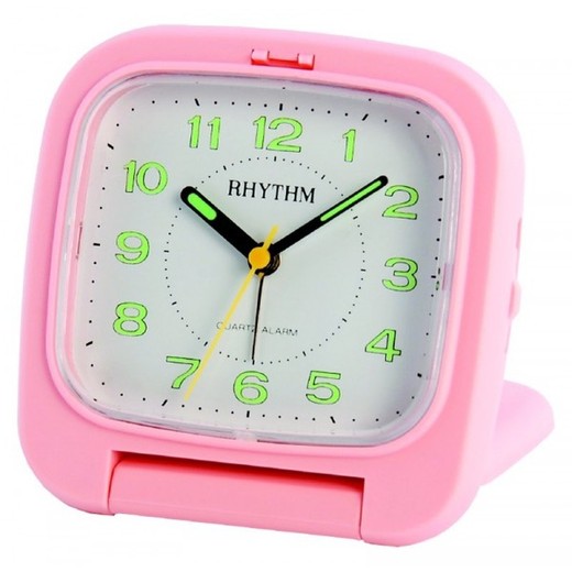 Reloj Rhythm Despertador 4GE937WR13 Beep Rosa