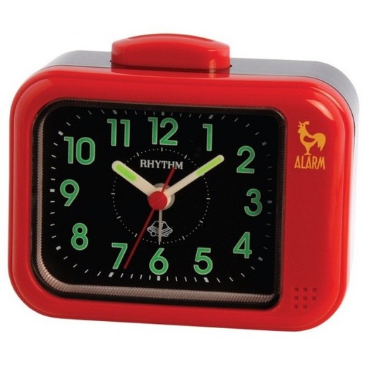 Reloj Rhythm Despertador 4RA440TA70 Despertador Campana Rojo