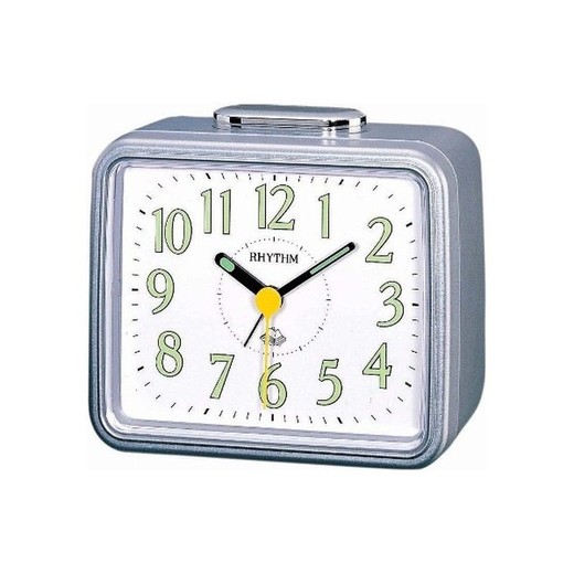 Reloj Rhythm Despertador 4RA457WR19 Campana Plateado