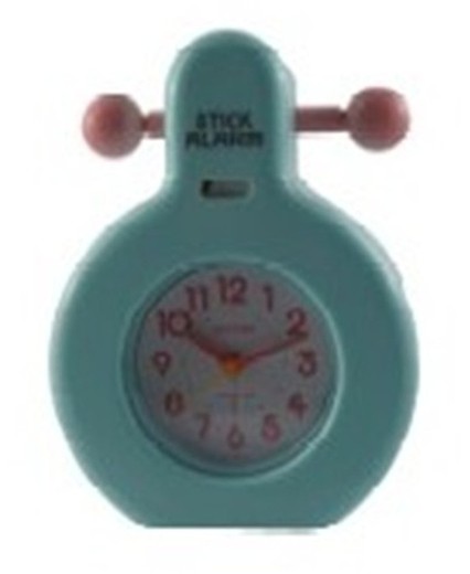 Reloj Rhythm Despertador 4RE799-R04 Beep Turquesa