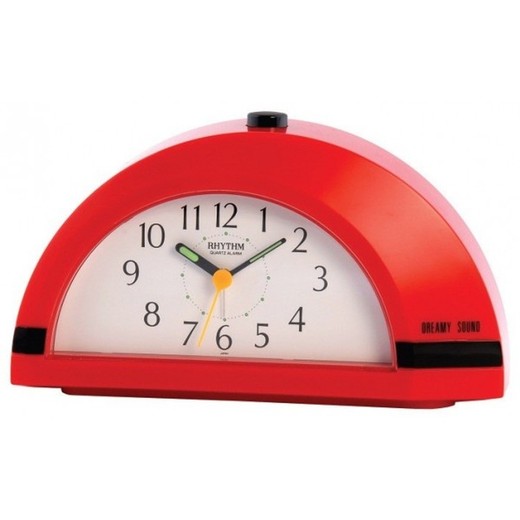 Reloj Rhythm Despertador 4RM698-R01 Beep Rojo