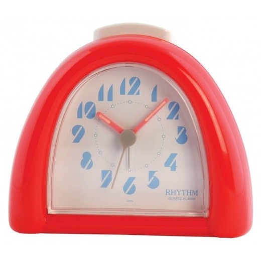 Reloj Rhythm Despertador 4RM700-R01 Beep Rojo