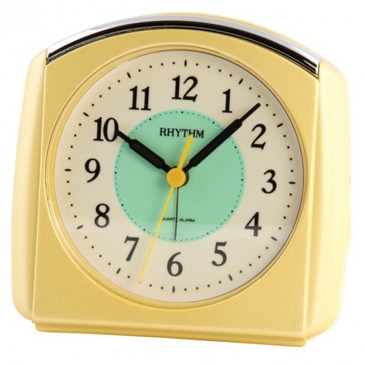 Reloj Rhythm Despertador 4SE413WR33 Beep Amarillo